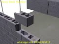 How to build a house using cement interlocking hollow blocks from first step to the last