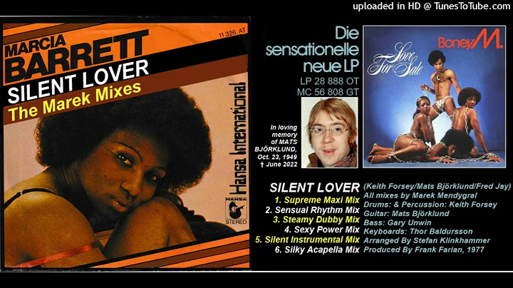 Marcia Barrett Of Boney M.: Silent Lover [Marek's ...