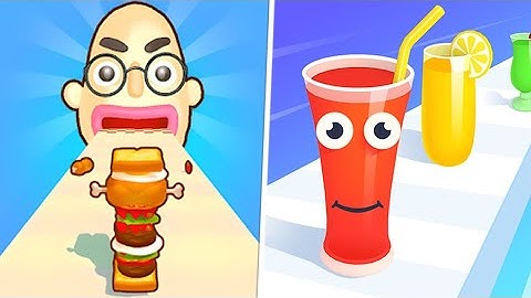 ▶️ Sandwich Runner 🆚 Juice Run N1F6Q! MAX LEVELS Gameplay iOS,Android Walkthrough Pro Mobile Game