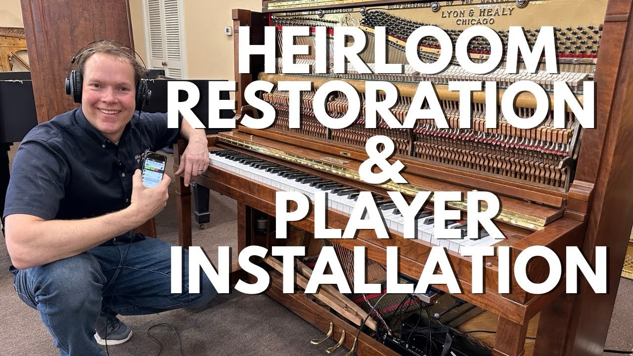 AFTER: Ohio Heirloom 1911 Lyon & Healy Restoration Refinishing Silent Play & QRS Player Installation