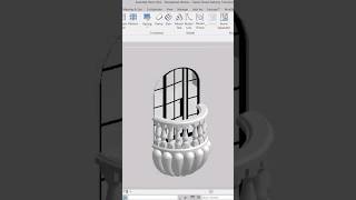 Classic Round Balcony in Revit Tutorial #revit #revittutorials #enscape