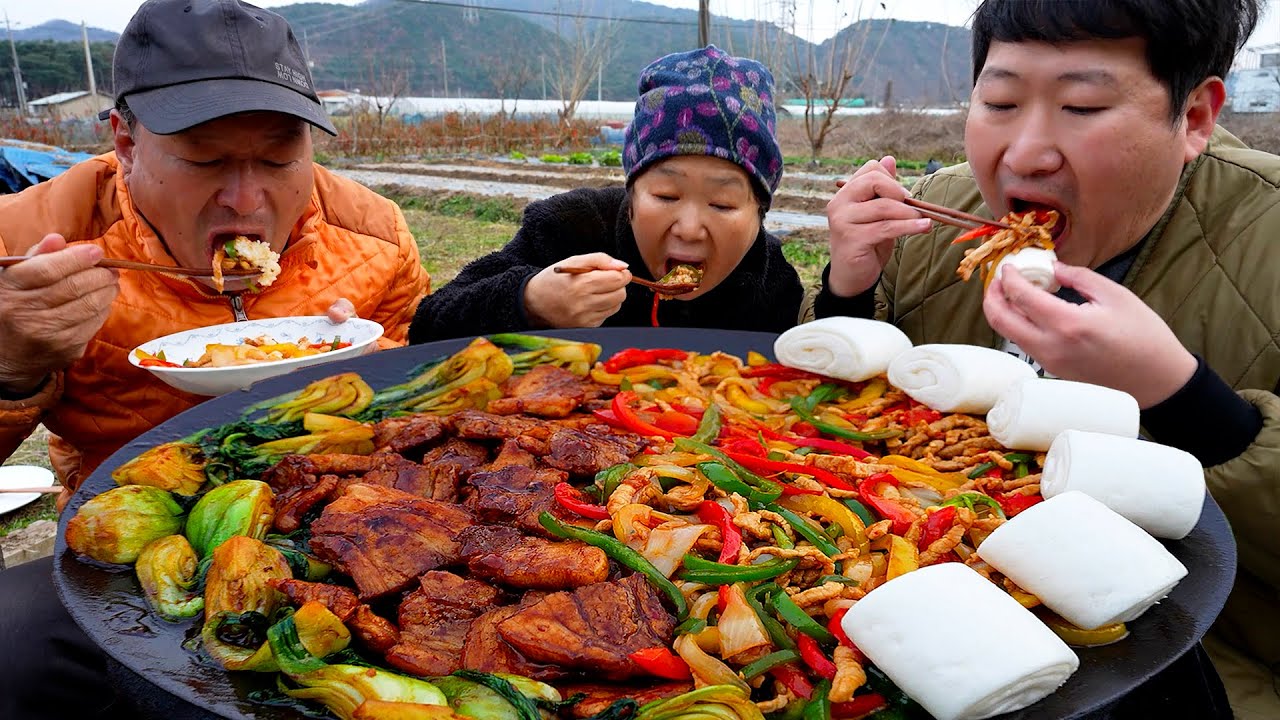 Легкие в приготовлении Донпаюк и Чили Чапче! - Кулинарное шоу Мукбанг.