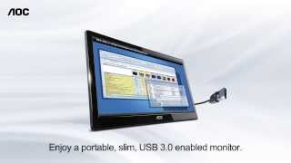 aoc e1659fwu portable 16 in usb monitor with usb3 0 and displaylink