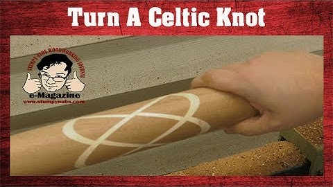 UPGRADE your wood turning skills! Make a Celtic knot rolling pin