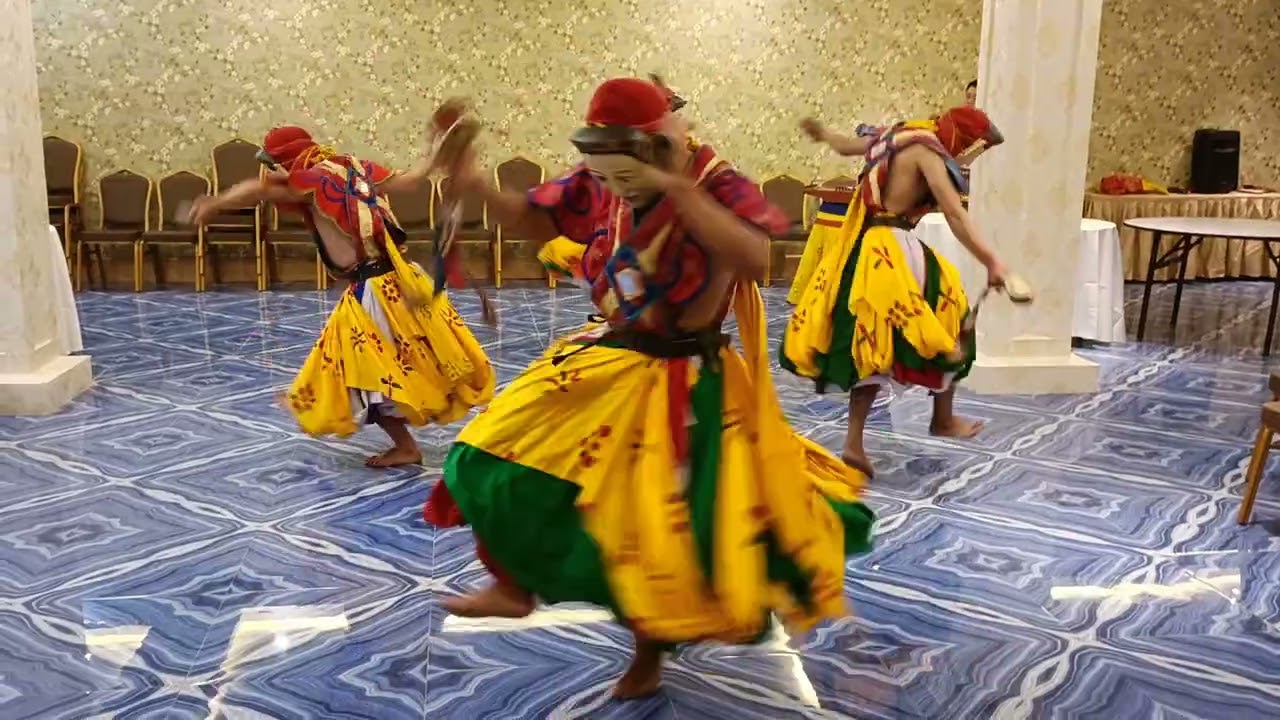 Famous Bhutani Mask folk dance in Paro