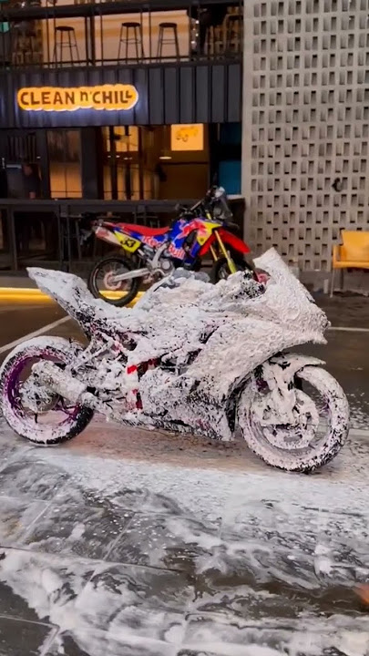 cuci motor kesayangan #zx25r #ninja #kawasaki