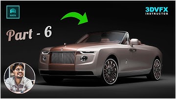 #automobile  Car Modeling in Maya #rollsroyce boattail #model PART - 6