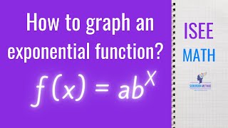 How to graph an exponential function [Upper ISEE]