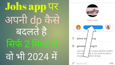 Josh app par dp kaise change kare |how to change dp in Josh app |josh par dp badle aasani se