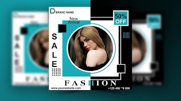How To Create Social Media Post Design For Fashion Sale - CorelDRAW Tutorial