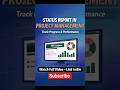 What is a Status Report in Project Management? In Telugu | Status Report in Project Management | PMP
