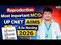 UP CNET BSc Nursing 2026 🔥 Biology Important MCQs | 100% Exam Target Questions #reproduction #kgmu 
