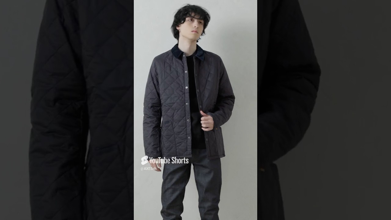 バブアー ジャケット キルティングブルゾン ネイビー メンズ Barbour