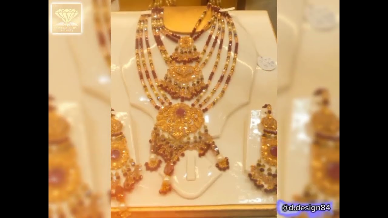 gold new design jewellery 2024 | gold jewellery rani haar | gold stone jewellery