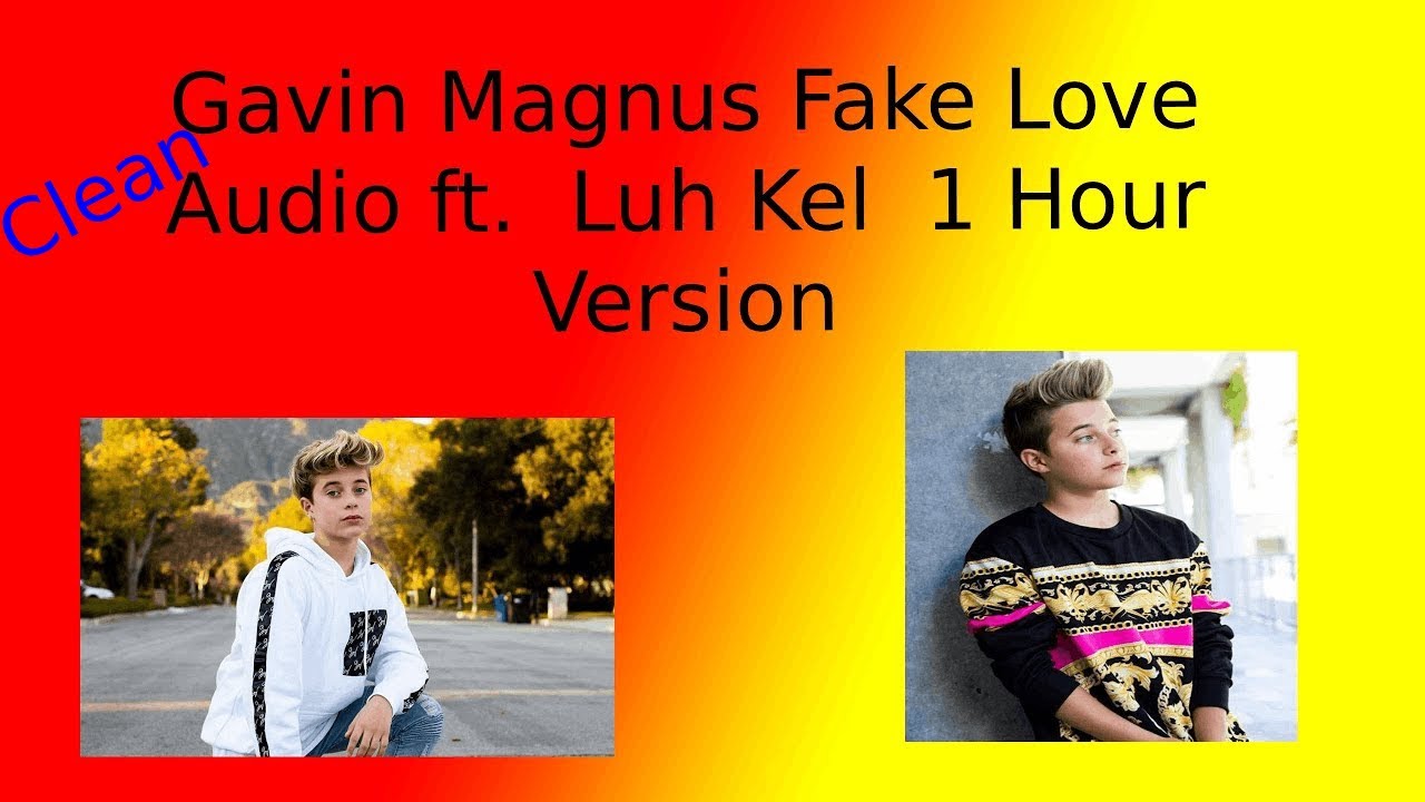 Gavin Magnus Fake Love (clean audio) 1 Hour version YouTube