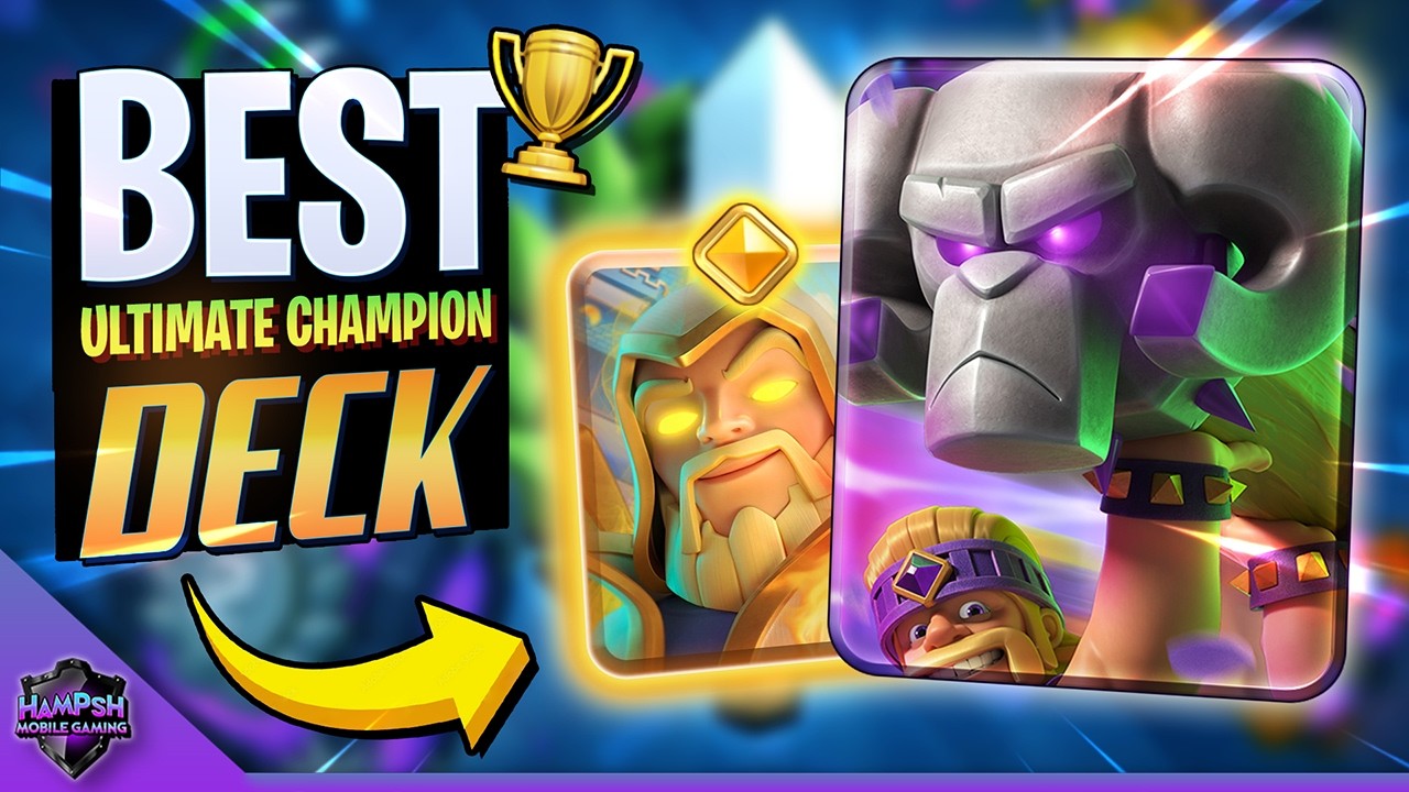 BEST Ultimate Champion Deck😳 Hero Wizard & Battle Ram is OP