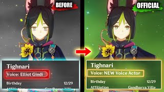 HoYo LY CHANGED Tighnari EN Voice Actor | Genshin Impact |