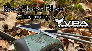 Razor Sharp 3 Blade Broadhead Sharpening Tutorial