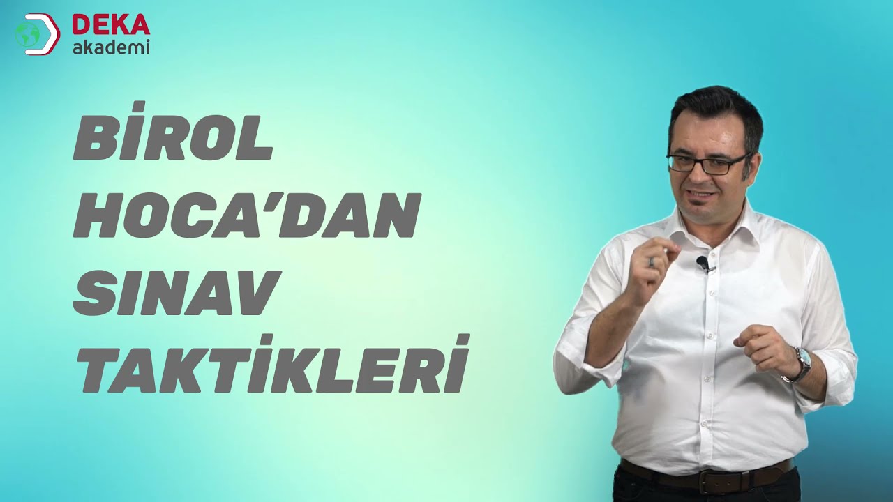 137 - Son Söz - Son Söz - Sınav İçin Taktikler - Birol Yetimoğlu