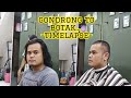 Pertama kali dicukur botak 2cm
