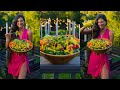 What I Ate for Dinner + Pumpkin Turmeric Dressing Recipe 🌱 Healthy FullyRaw Vegan Salad Meal Prep 🥬