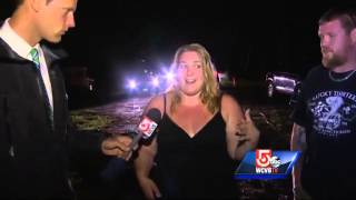 Family escapes injury when tree falls on house, truck