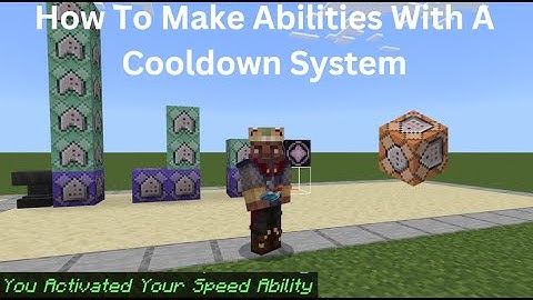 Minecraft Bedrock Ability System With A Cooldown System Command Block Tutorial