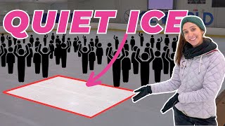 How To Practice On A Busy Ice Skating Session | Figure Skating