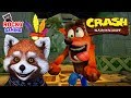 ПАНДА СТАЛА ЧОКНУТЫМ ЛИСЁНКОМ! Рокки играет в Crash Bandicoot N. Sane Trilogy! Часть 1.