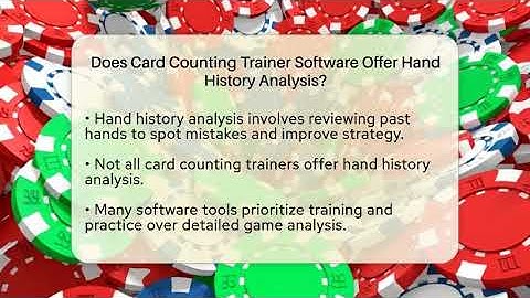 Does Card Counting Trainer Software Offer Hand History Analysis? - The Blackjack Blueprint
