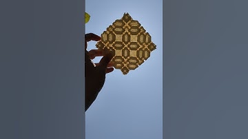 Origami Magic: Watch the Pattern Change in Sunlight!