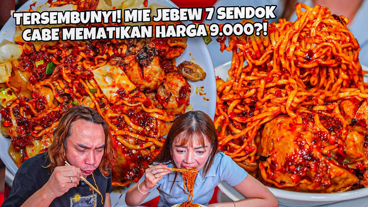 NYIKSA LAMBUNG! MIE JEBEW BAKSO JUMBO HARGA GARUT?! 7SENDOK CABE!