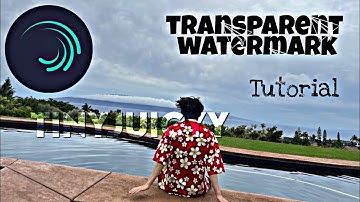 Transparent watermark ( Alight motion tutorial ) #alightmotion #tutorials