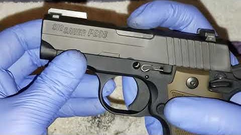 How To Disassemble and Reassemble the SIG P238