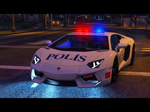 Süper Hızlı Türk Polis Arabalar ile Şehirde Trafik Kontrolü Yapıyoruz - GTA 5