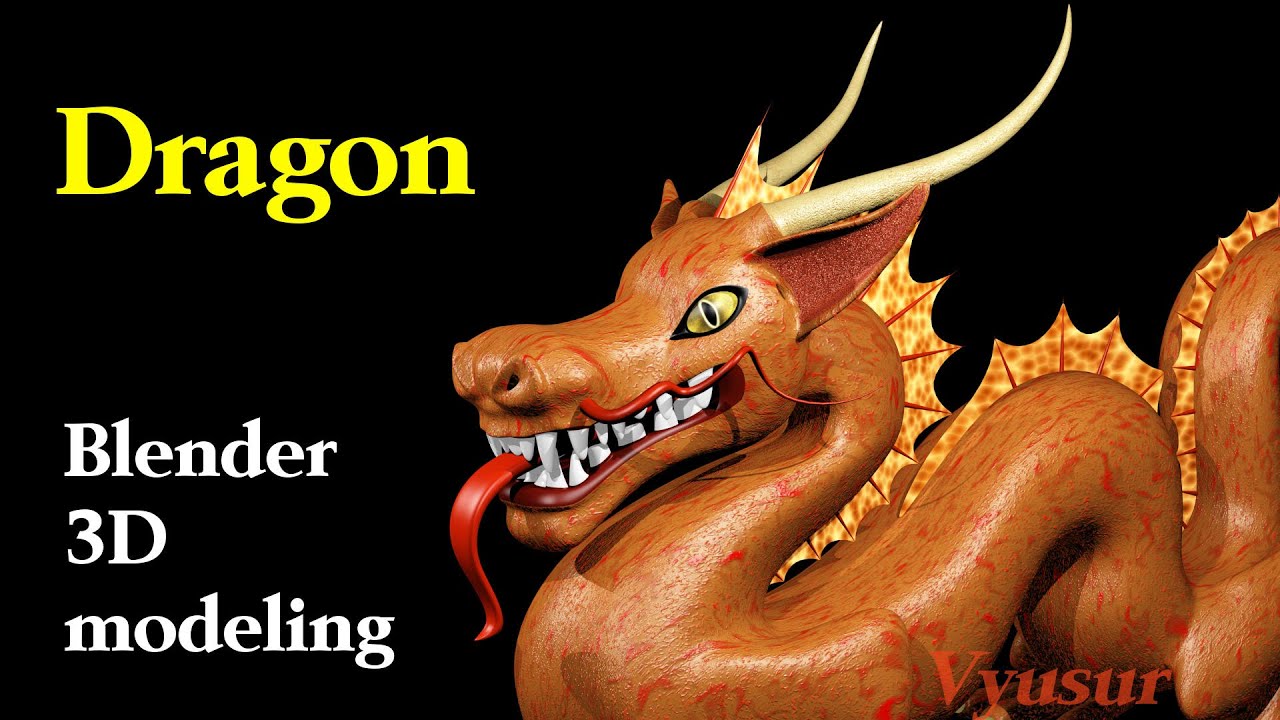 Dragon speed modeling in Blender 3d YouTube