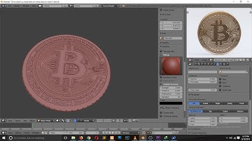 how to model a high detail bitcoin token in blender speed modeling timelapse tutorial
