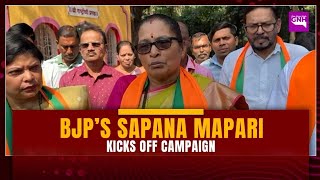 Colvale Bjps Sapana Mapari Kicks Off Campaign