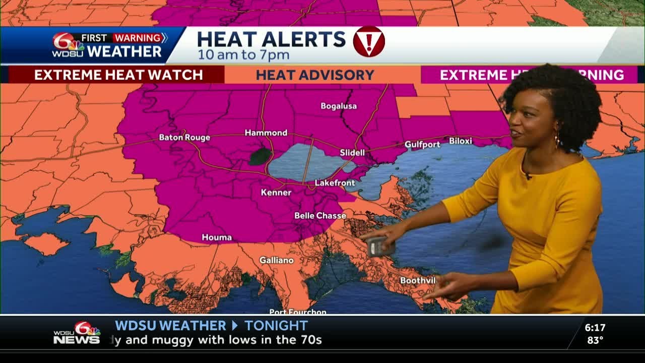 ALERT DAY: Extreme Heat Warning as Temps Could Feel Up to 114 in your New Orleans Forecast