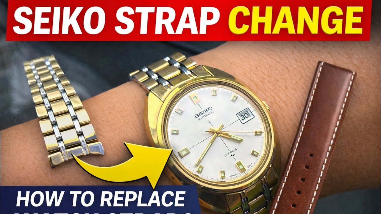 Seiko Watch Strap Replacement | Easy DIY Guide