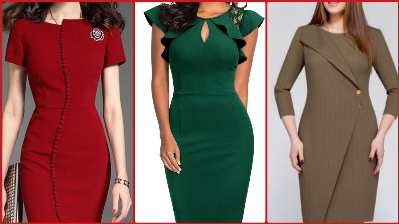 designer bodycon work attire YouTube