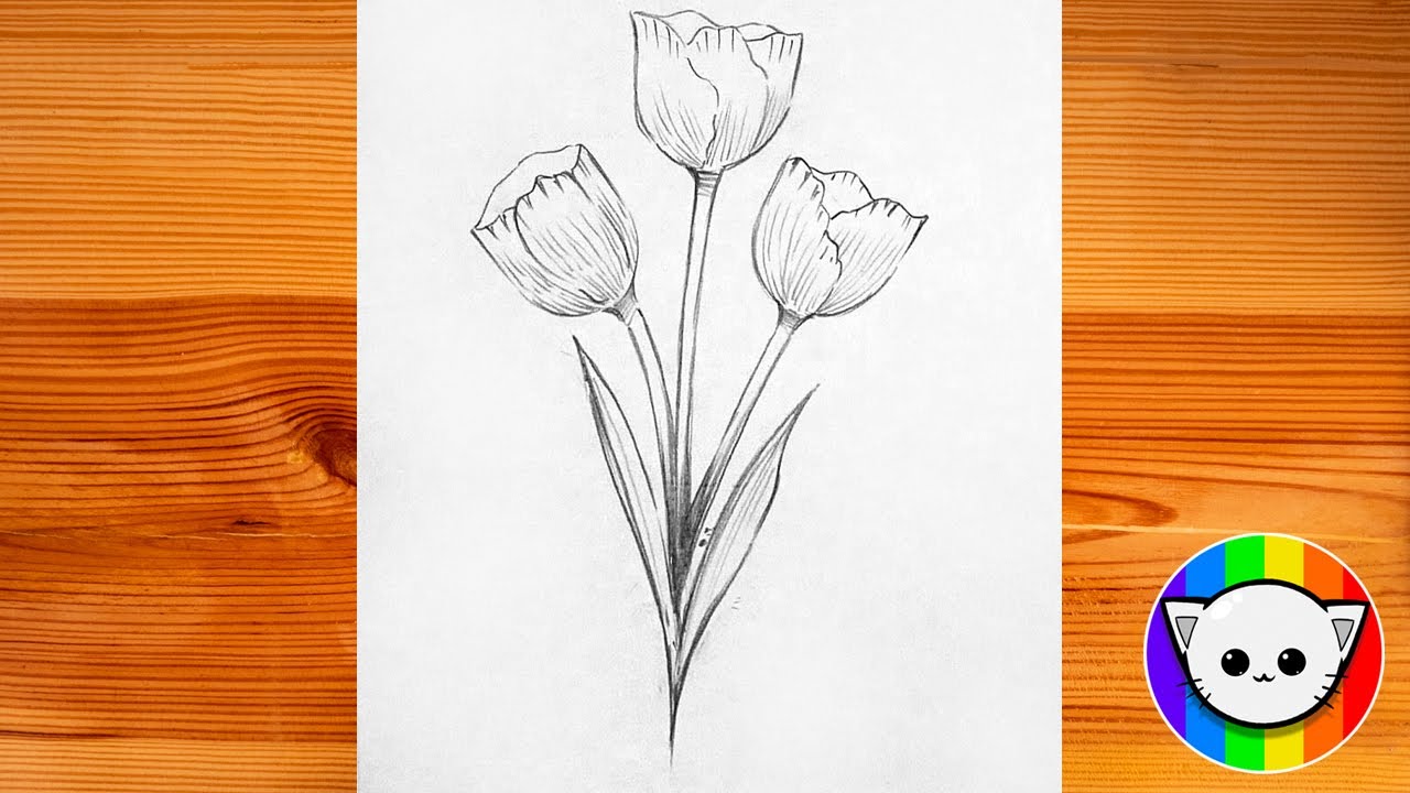 How To Draw And Paint A Simple Flower - Cindy Briggs Art