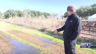 Plumber helps Bryan customer deal with flooded yard after burst pipe post-freeze