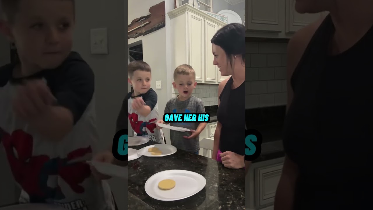 Mother tests her kids to see if they will share their cookies 💞