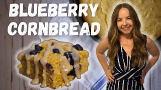 🫐Blueberry Cornbread | Healthy, Vegan & Oil-Free!