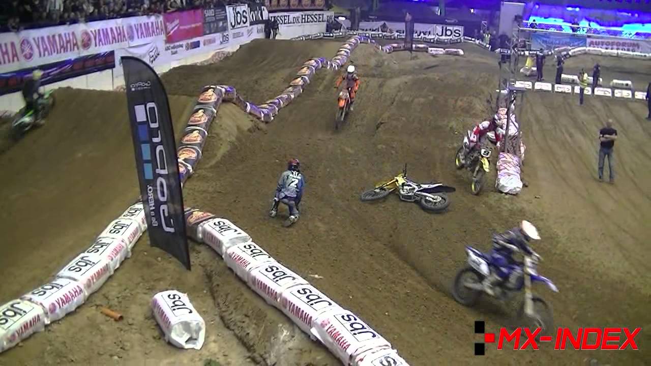 Nicolai M. Hansen bad crash - Supercross Herning 2013