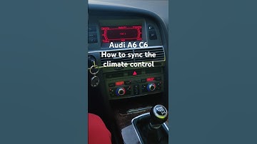 Audi A6 C6 How to sync the climate control temperature on both sides
