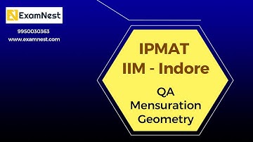 IPMAT Indore Original Questions | Mensuration, Geometry | Entrance Exams Preparations| IPMAT | CUET