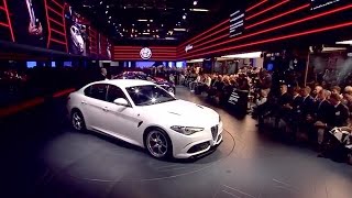 Alfa Romeo Giulia Qudrifolglio press conference at IAA 2015