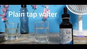 What happens when you add iodine solution with water and water with salt